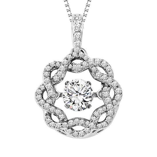 14K Diamond ROL Pendant 1/2 ctw