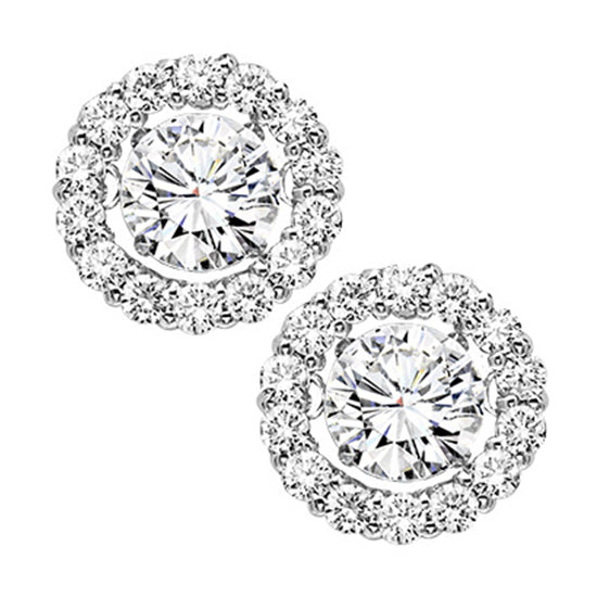 14K Diamond Rhythm of Love Earrings  1/4 ctw