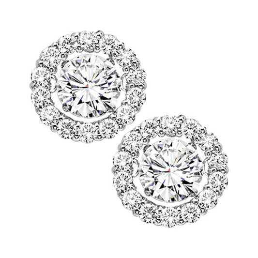 14K Diamond Rhythm of Love Earrings  1/2 ctw