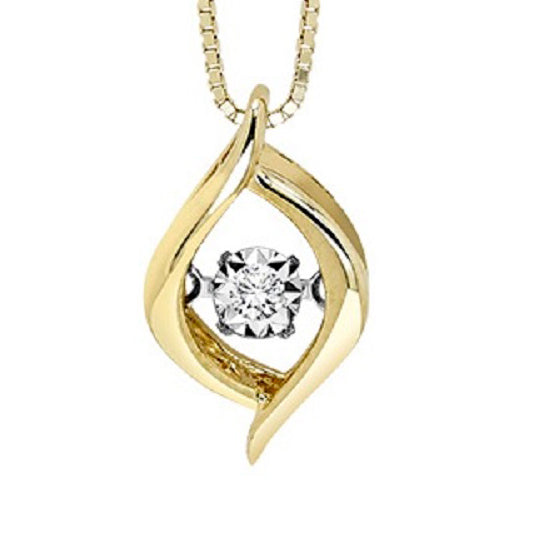 Gold Diamond ROL Pendant