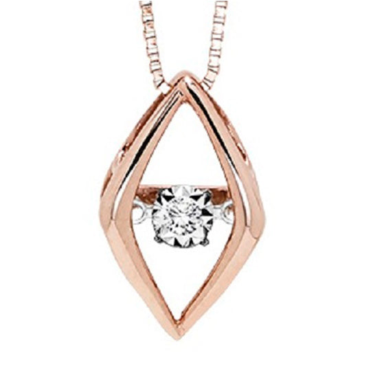 Gold Diamond ROL Pendant