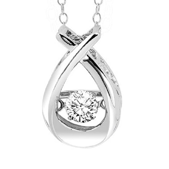 14K Diamond ROL Pendant 1/4 ctw