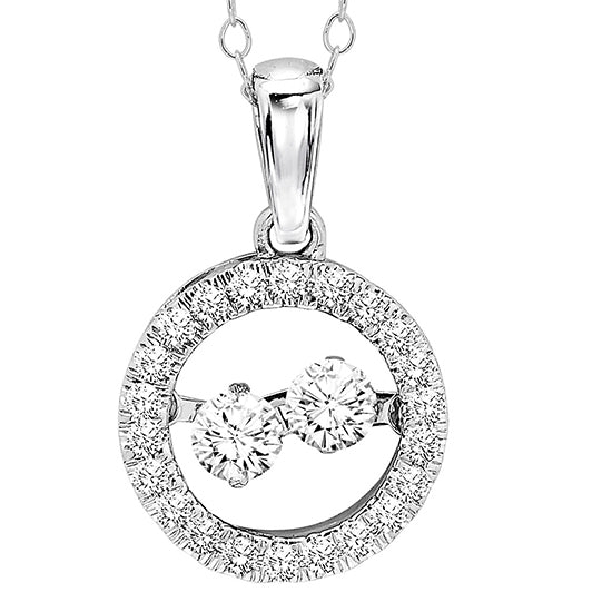 Gold Diamond Pendant 1/3 ctw