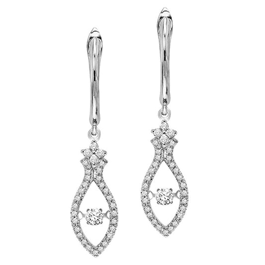 14K Diamond ROL Earrings 3/8 ctw