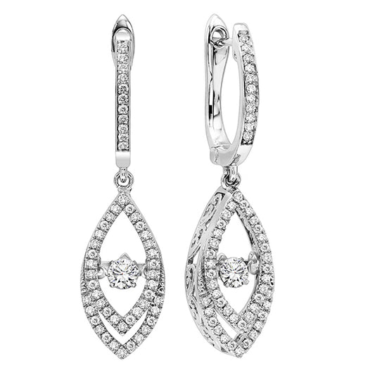 14K Diamond ROL Earrings 1/2 ctw