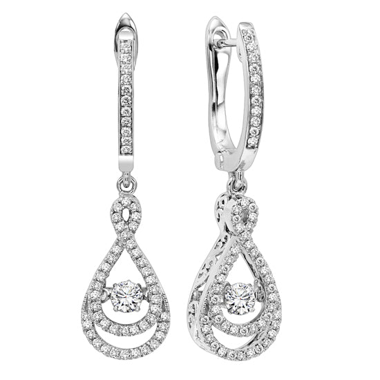 14K Diamond ROL Earrings 1/2 ctw