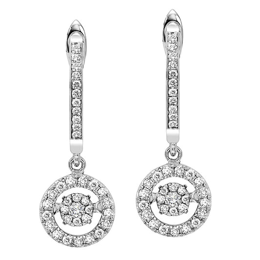 Gold  Diamond ROL Earrings 1/2 ctw