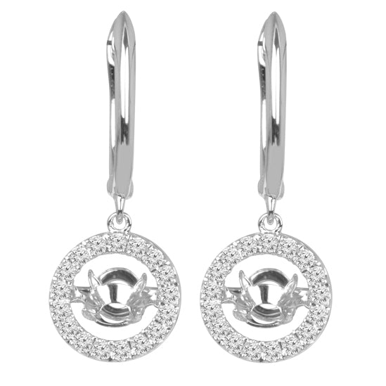 14K Diamond Rhythm Of Love Earrings 1 1/2 ctw