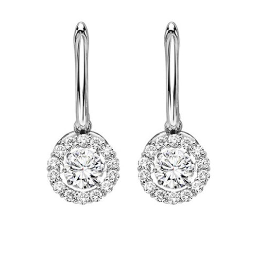 14K Diamond Rhythm of Love Earrings  2 ctw