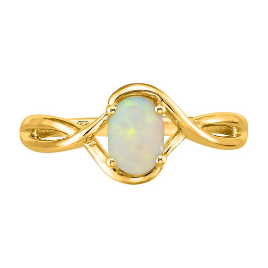 14K Rose Gold Australian Opal Ring