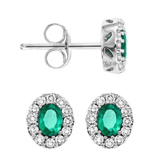 14K Emerald Earrings (Matching Ring & Pendant Available)