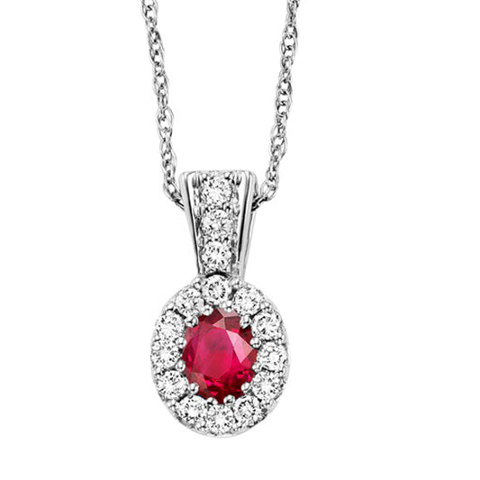 14K Ruby Pendant  (Matching Ring & Earrings Available)