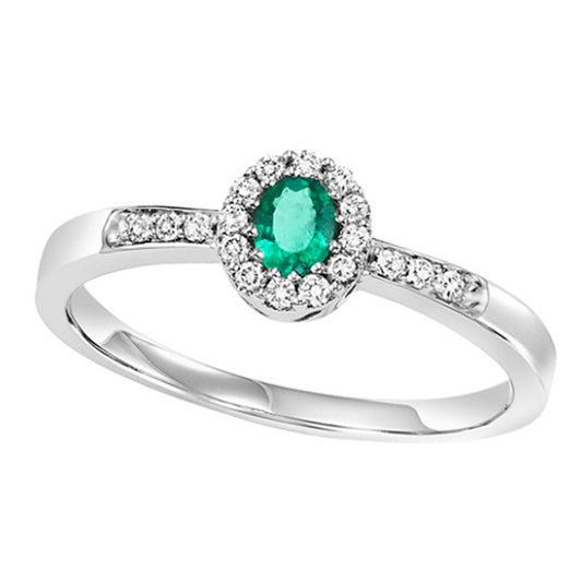 14K Emerald Ring (Matching Earrings & Pendant Available)