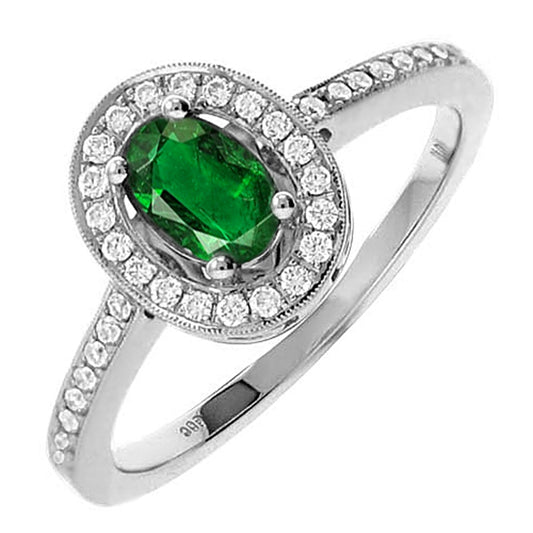 14K Emerald Ring (Matching Earrings & Pendant Available)