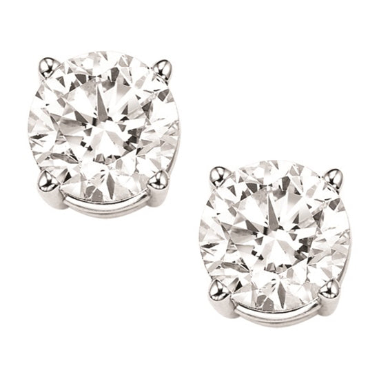 14K Diamond Studs 1/2 ctw