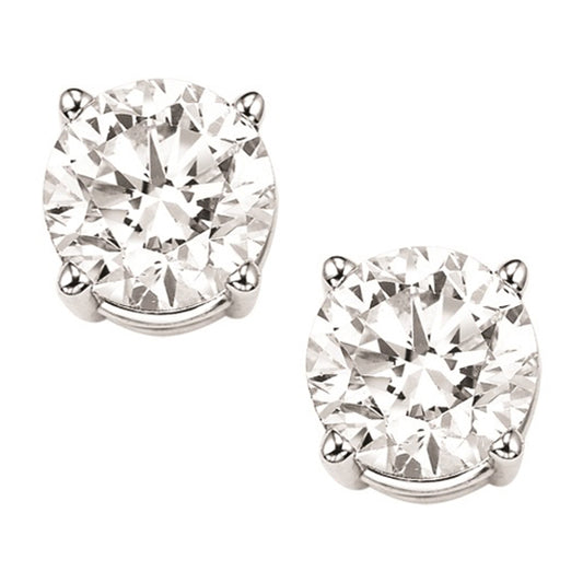 14K Diamond Studs 3/4 ctw