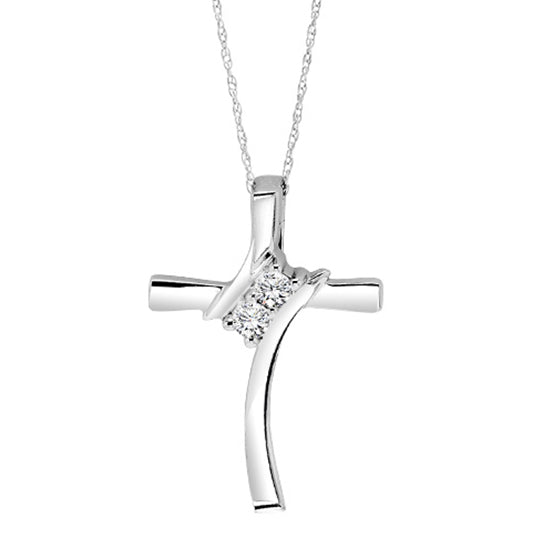 Silver Diamond Pendant