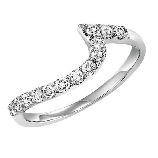 14K Diamond 1/12 ctw Matching Band to Match 1/4 ctw Ring