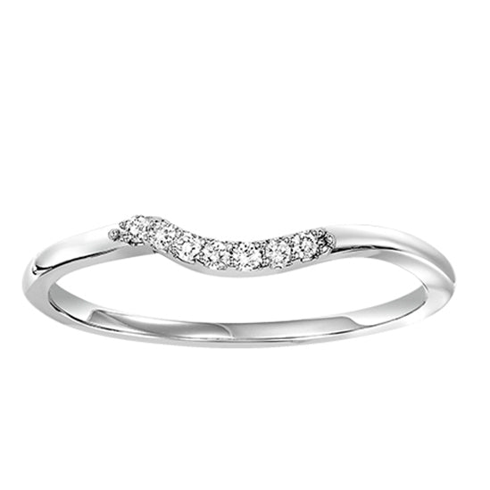 14K Diamond Two Stone Band