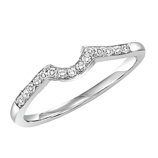 14K Diamond 1/7 ctw Matching Band