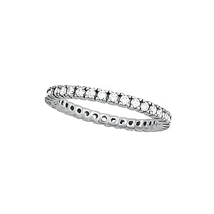 1 ROW ETERNITY  WHT. RHODIUM