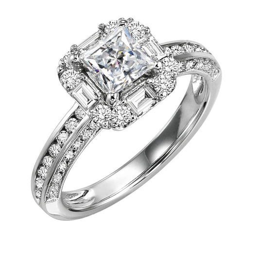 14K Diamond 7/8 ctw Engagement Ring