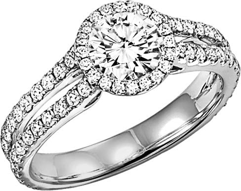 14K Diamond 5/8 ctw Engagement Ring