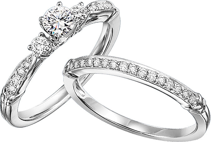 14K Diamond 3/8 ctw Engagement Ring