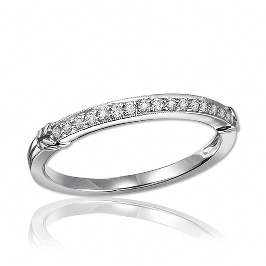 14K Diamond 1/10 ctw Matching Band