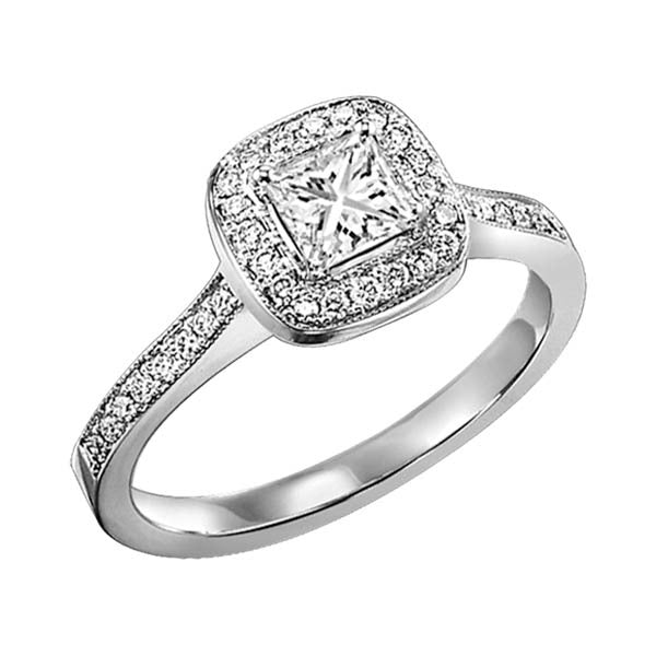 14K Diamond 1/4 ctw Engagement Ring