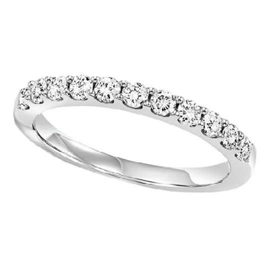 14K Diamond 11 Stones Shared Prong Band 1/4 ctw