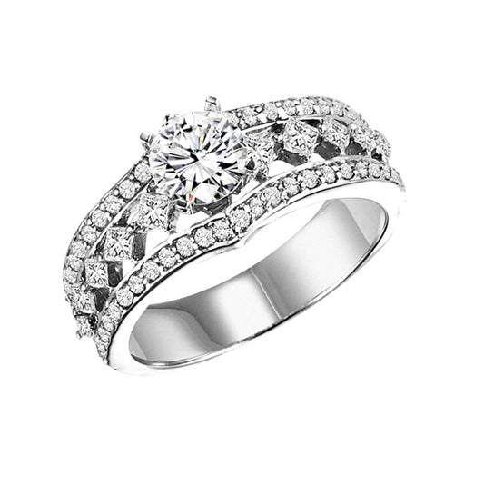 14K Diamond 3/4 ctw Engagement Ring