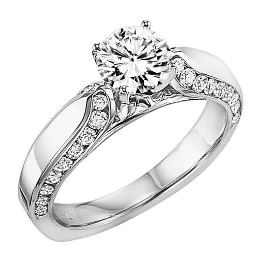 14K Diamond 1/2 ctw Engagement Ring