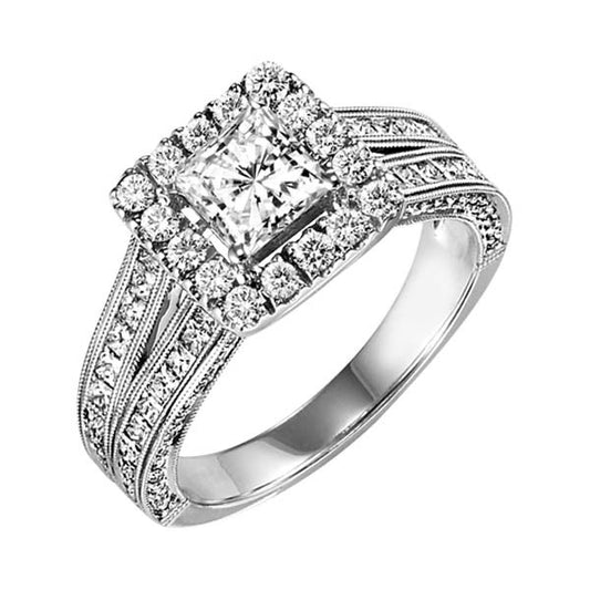 14K Diamond 1 ctw Engagement Ring