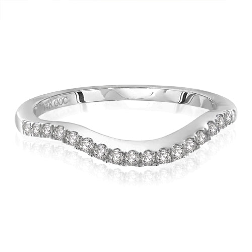 14K Diamond 1/5 ctw Matching Band