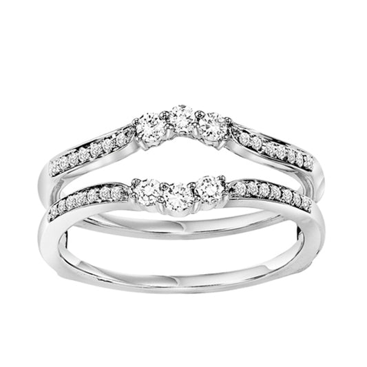 14K Diamond Insert Ring 1/3 ctw