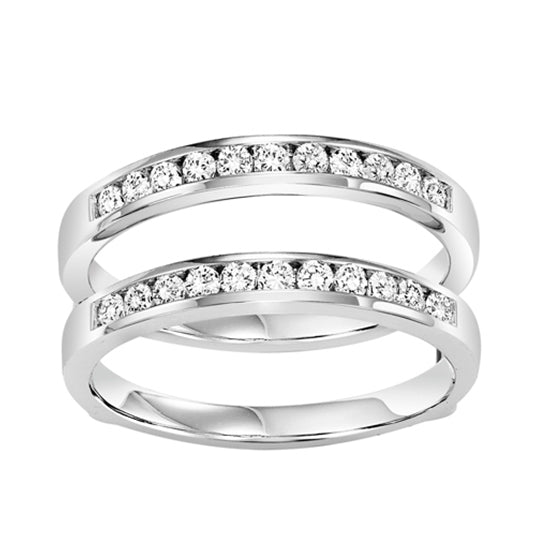 14K Diamond Insert Ring 1/2 ctw