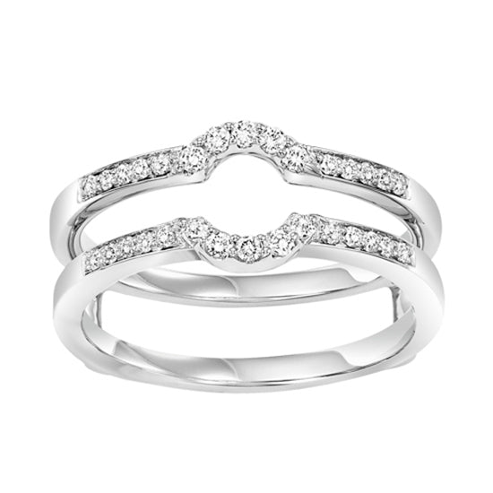 14K Diamond Insert Ring 1/4 ctw