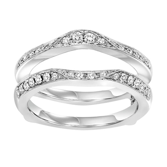 14K Diamond Insert Ring 1/3 ctw