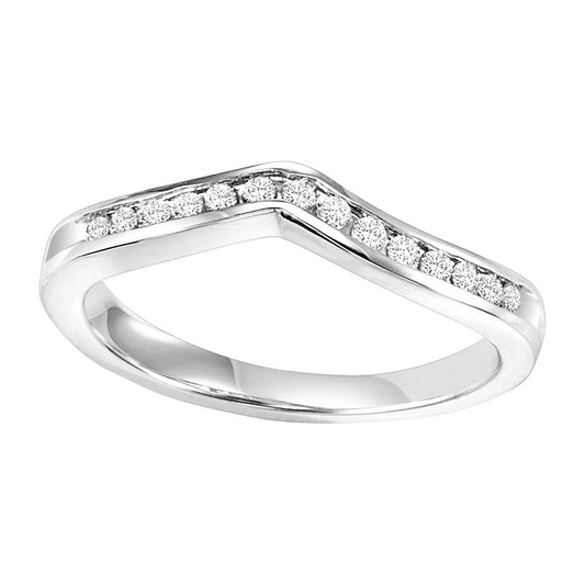 14K Diamond 1/5 ctw Matching Band