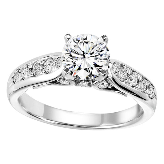 14K Diamond 3/8 ctw Engagement Ring