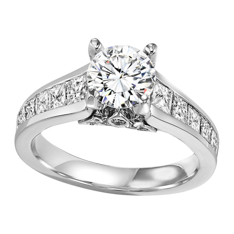 14K Diamond 1 1/2 ctw Engagement Ring