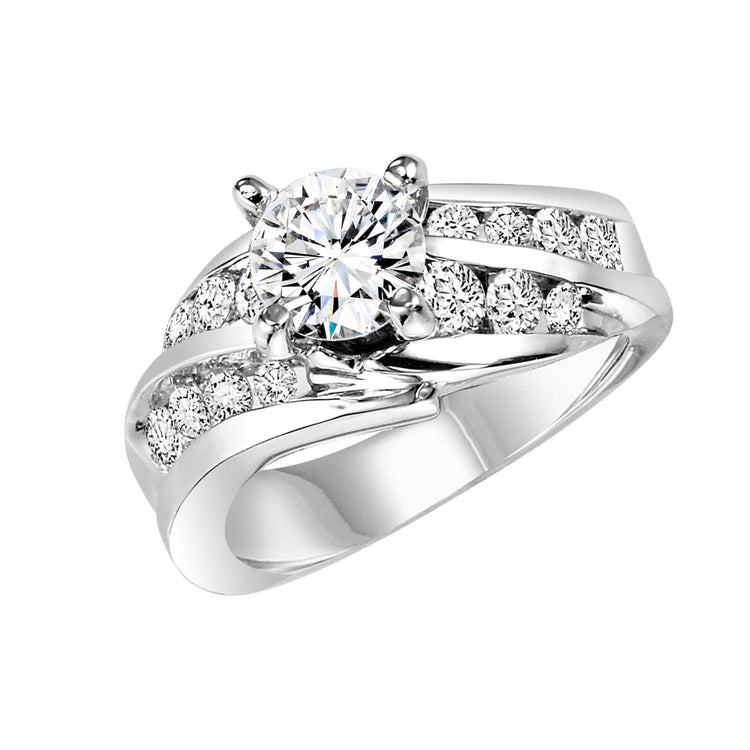 14K Diamond 3/4 ctw Engagement Ring