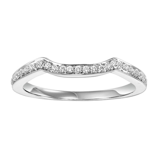 14K Diamond 1/8 ctw Matching Band