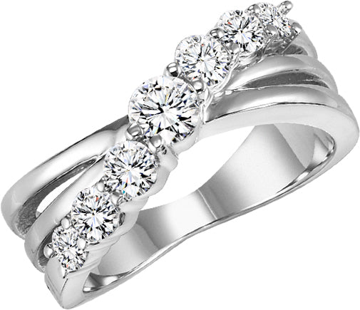 14K Diamond 1 ctw Diamond Band