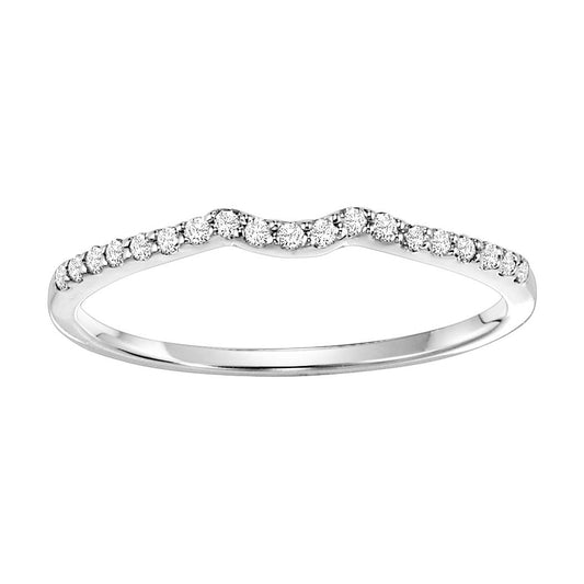 14K Diamond 1/7 ctw Matching Band