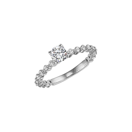 14K Diamond 3/8 ctw Engagement Ring