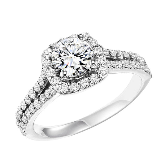 14K Diamond 3/4 ctw Engagement Ring