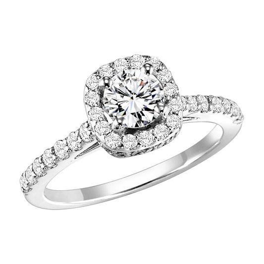 14K Diamond 5/8 ctw Engagement Ring