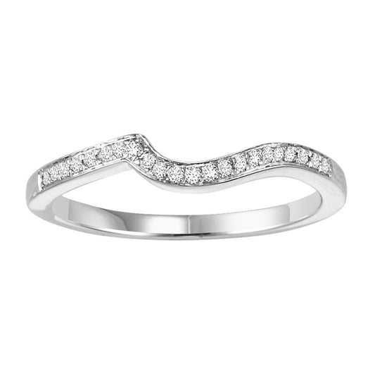 14K Diamond 1/10 ctw Matching Band